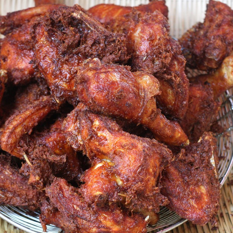 nasi kukus ayam berempah