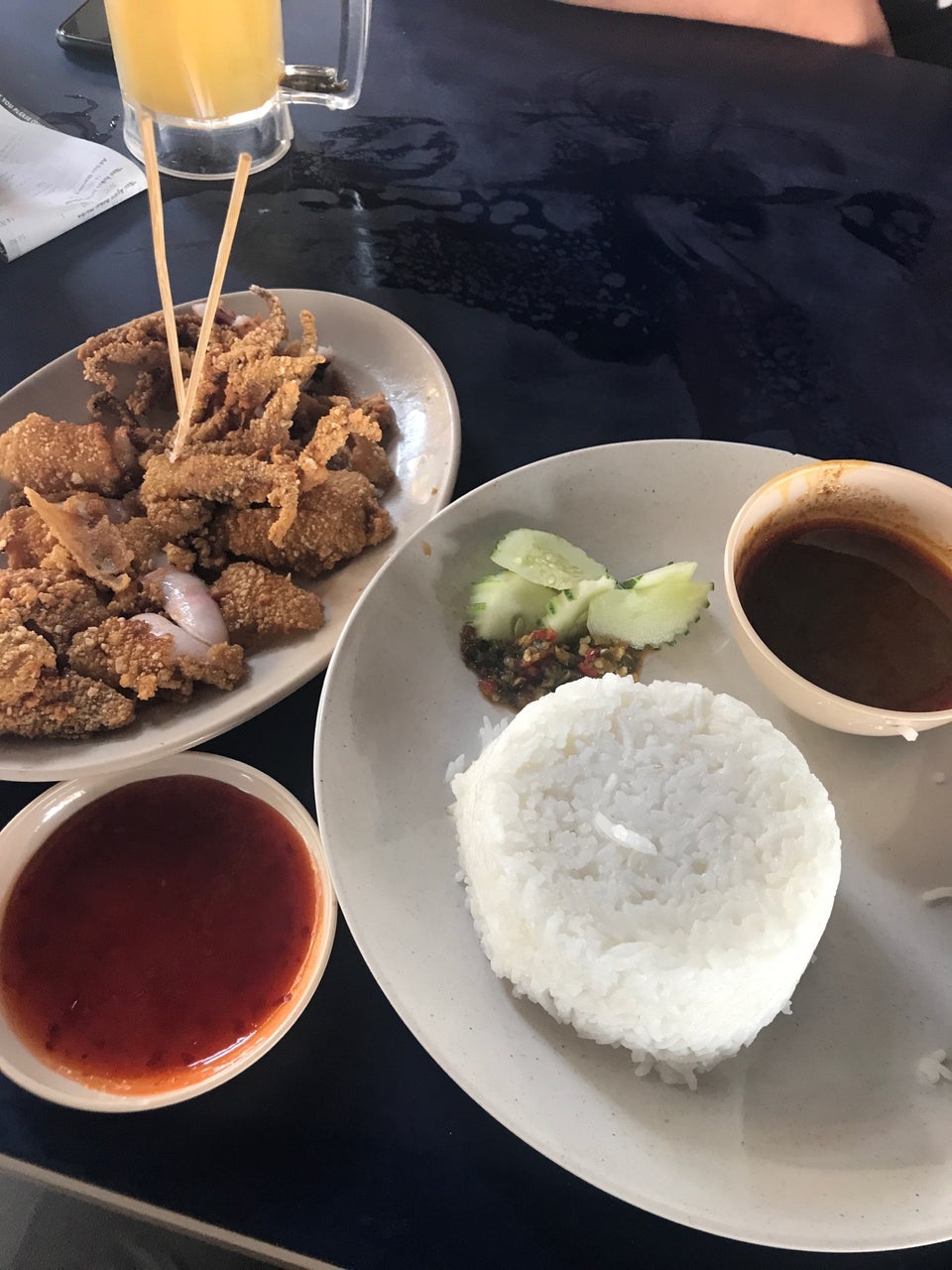 nasi kukus sotong besar
