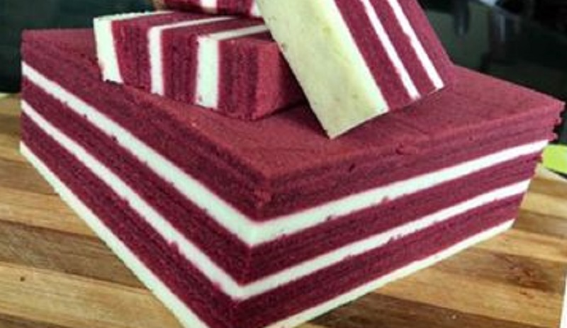 kek lapis red velvet
