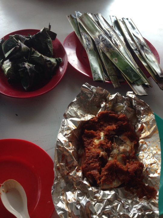 Otak-otak bakar di Warung Otak-otak Che Wan