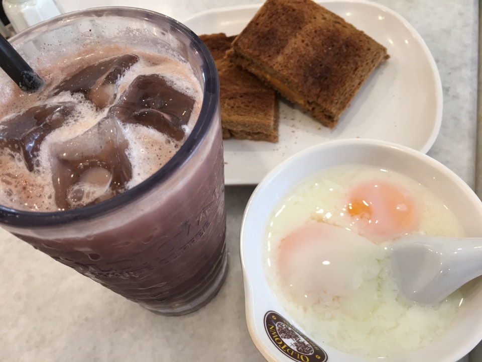 Kopi dan roti bakar Old Town White Coffee