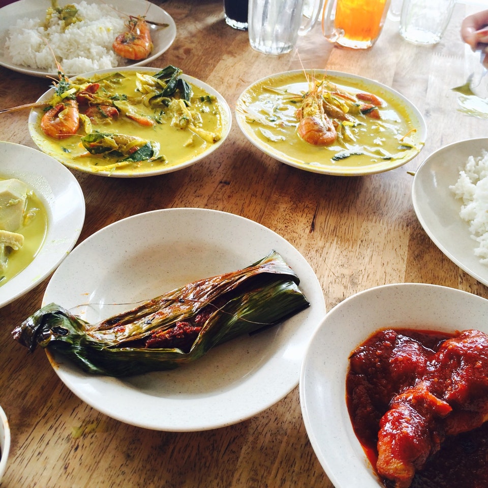 Hidangan udang galah saiz besar di Teluk Intan