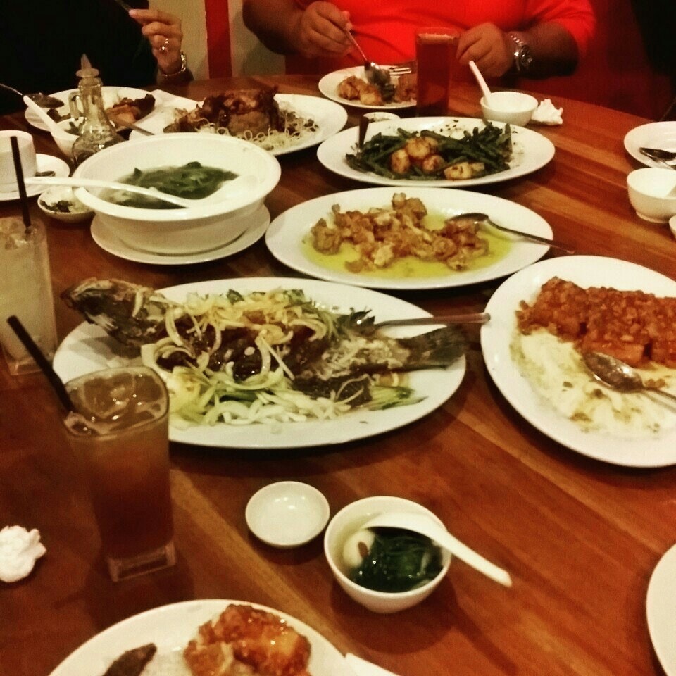 Sajian seafood di Restoran Garden Seafood