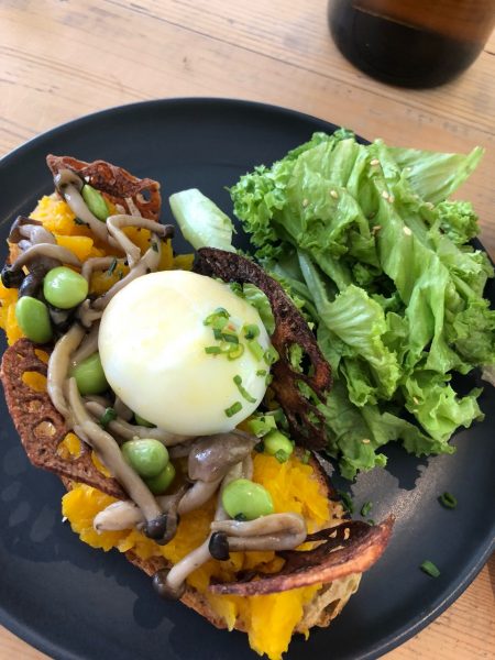 pumpkin toast @ woo