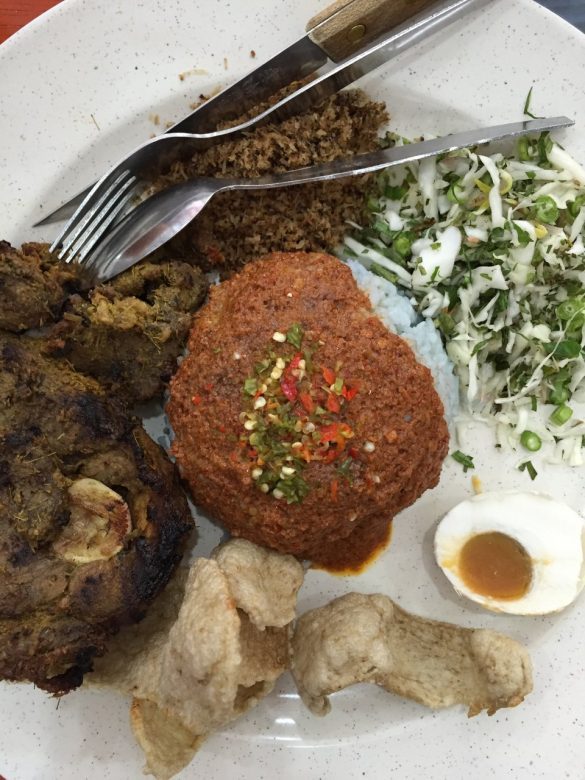 Nasi Kerabu Daging Kambing @ Nasi Kerabu Cikgu CT