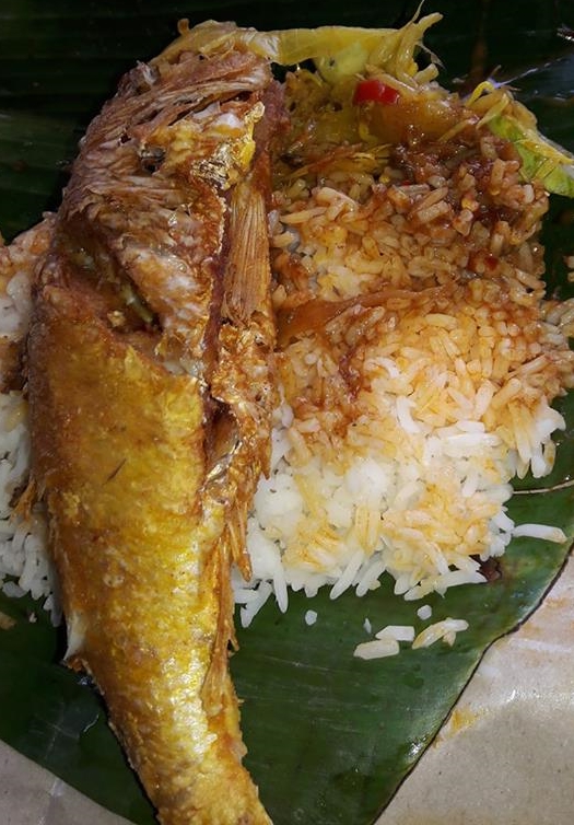 nasi lauk ikan kerisi @ Restoran Pohon Nako