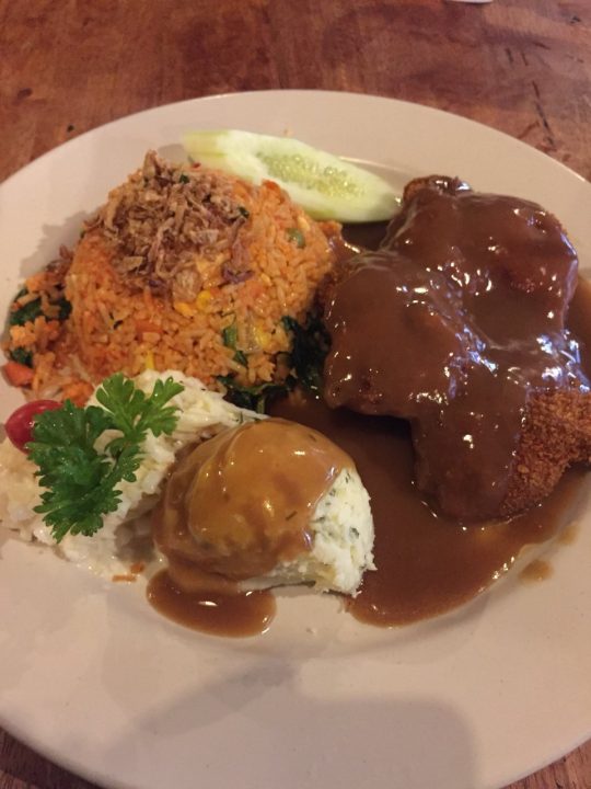 nasi goreng chicken chop @ chop n steak