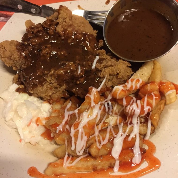 Chicken chop dengan nasi lemak Uncle Lanz