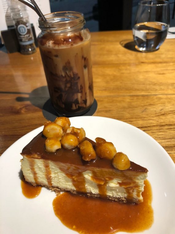 caramel banana cheesecake @ plan b ipoh