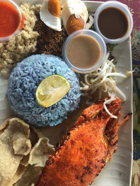 nasi kerabu ketam @ honk