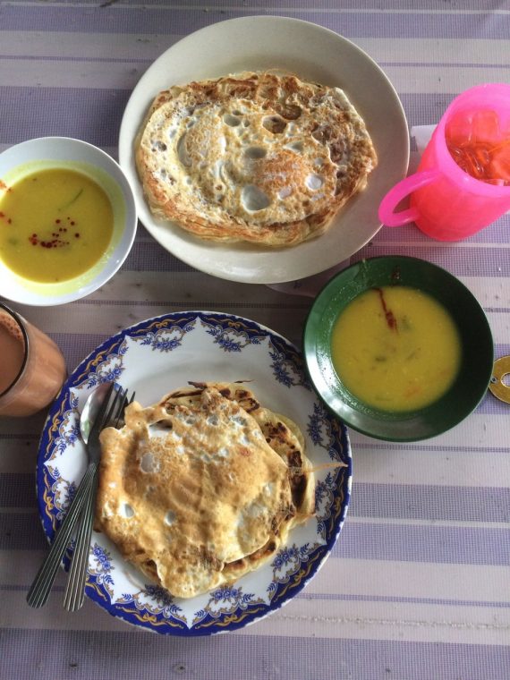 roti tampal dangdut @ roti canai kayu arang melaka