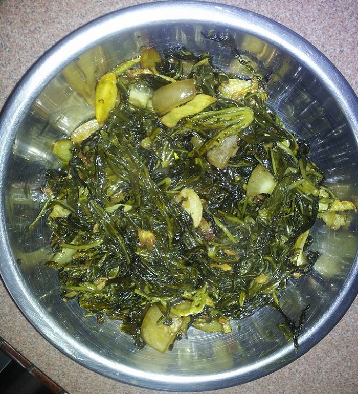 Pekasam Daun Ubi
