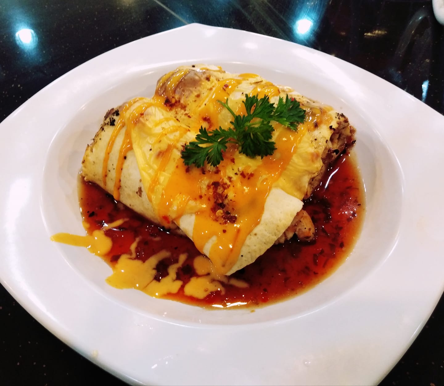 Chicken Burrito @ Twins Kitchen