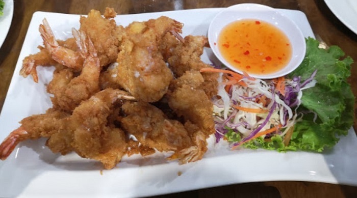 Udang goreng di Restoran Thai-Malay