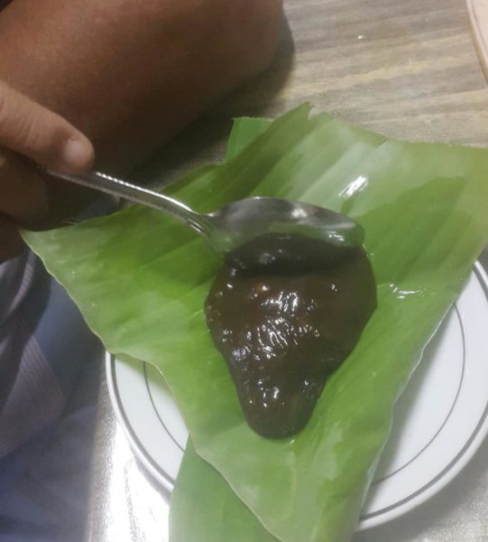 Dodol warna perang yang lembut