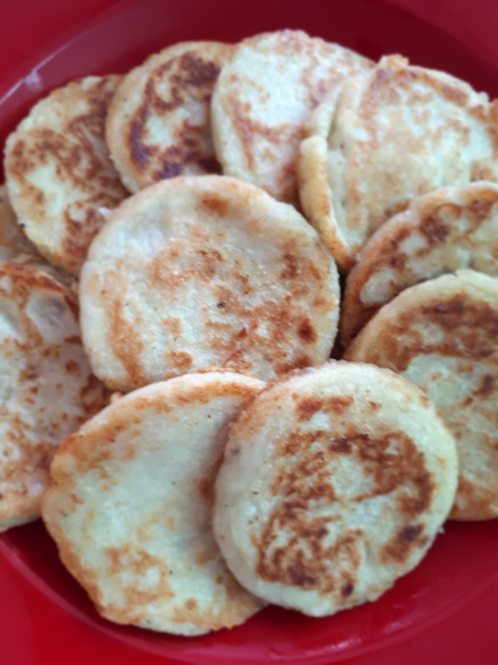 Lempeng kelapa yang garing dan rangup
