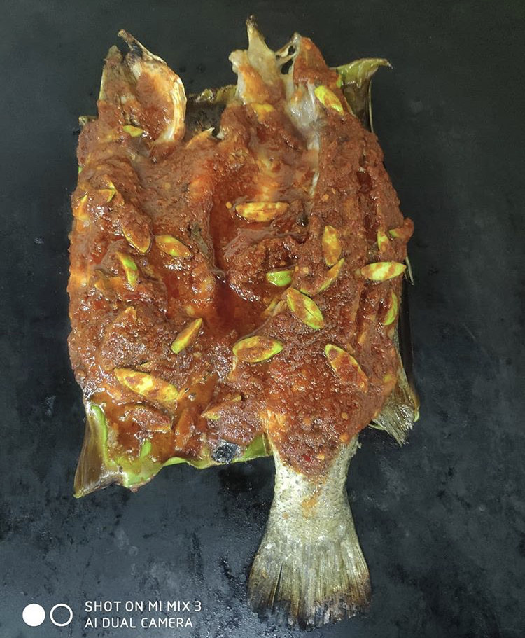 Ikan bakar dari restoran di Bangi Square