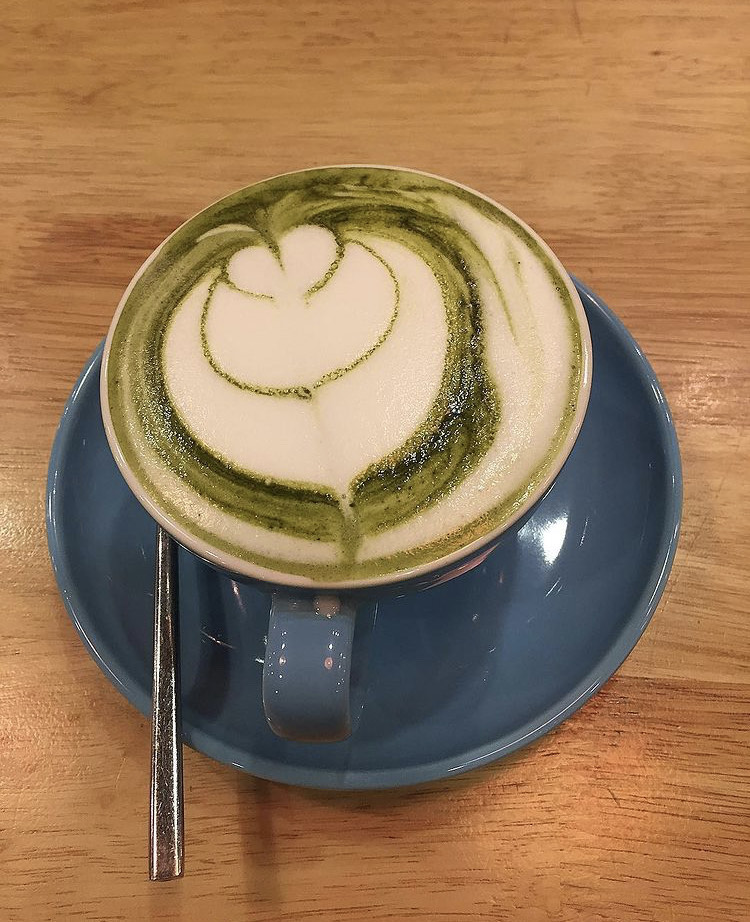 matcha latte vege coffee