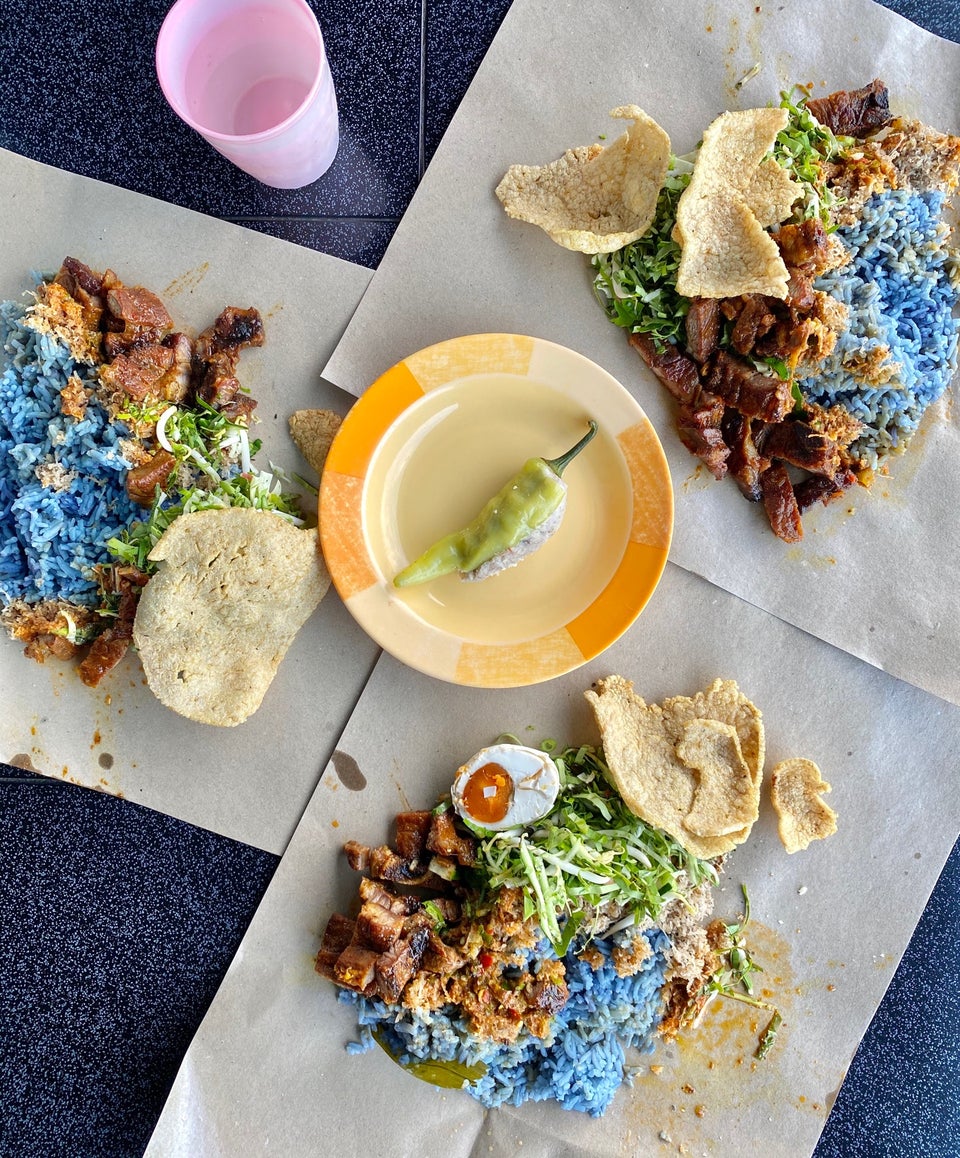 lieniey nasi kerabu sarapan kota bharu