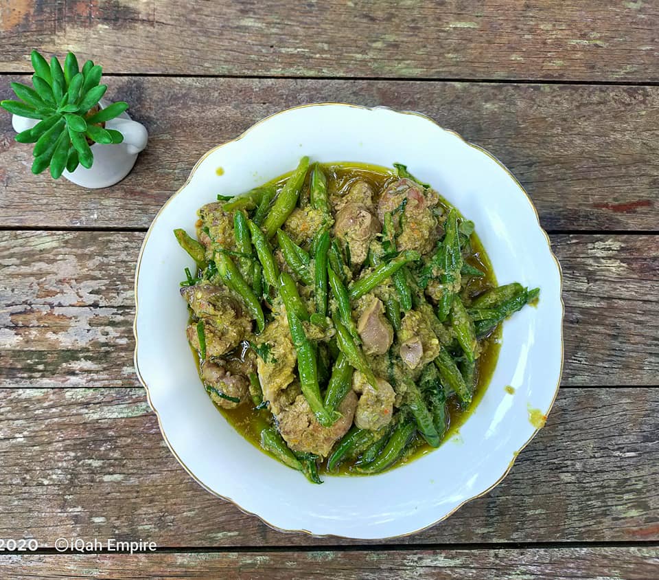 resepi rendang kacang panjang
