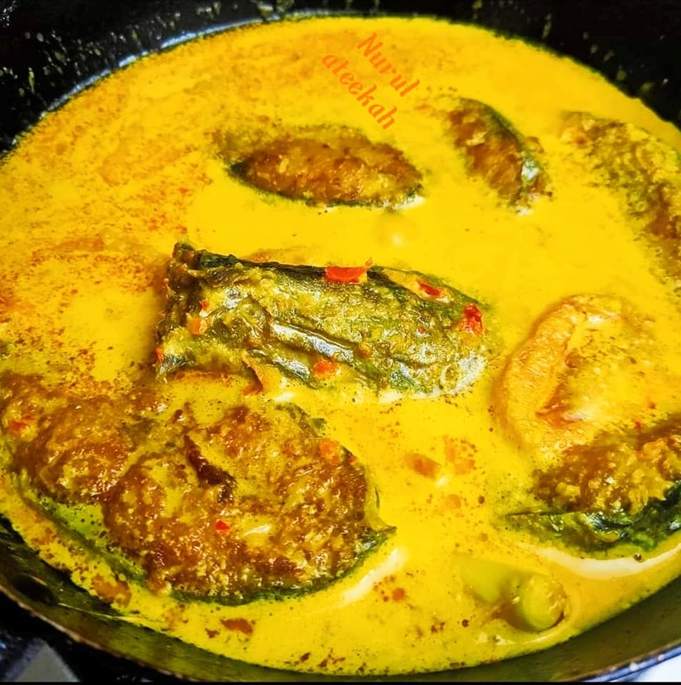 masak lemak padang tenggiri - resepi ikan tenggiri