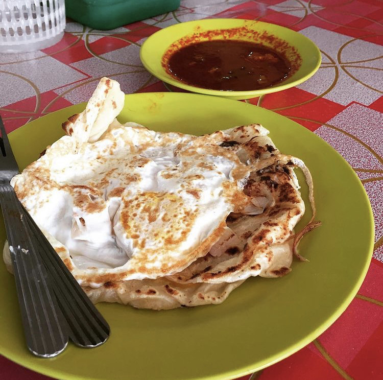 roti canai asam pedas - roti canai melaka jalan puteri hang li poh