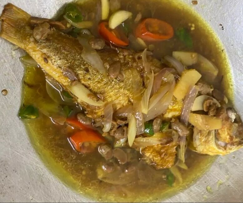 Ikan Kerisi Masak Taucu