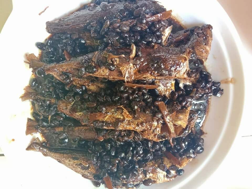 Ikan Masak Tausi dengan sos hitam