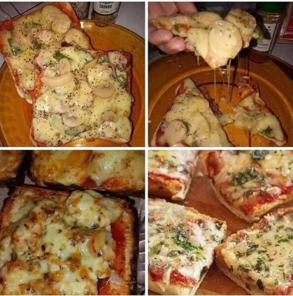 Pizza menggunakan roti Gardenia sebagai base