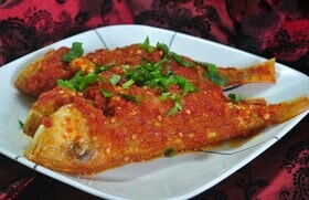 Ikan Kerisi Berlado berwarna merah