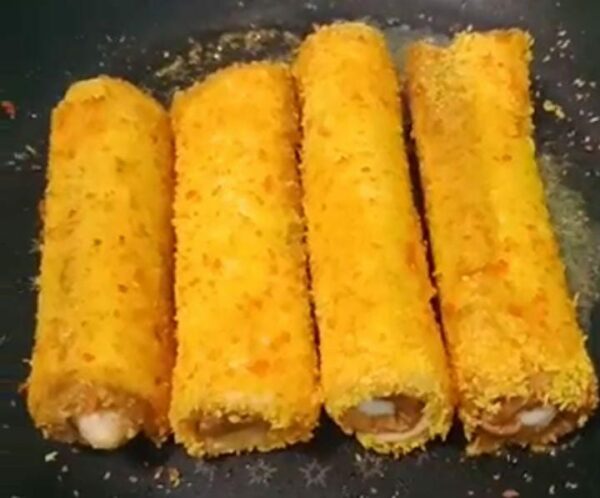 Roll roti sardin dengan mayonis
