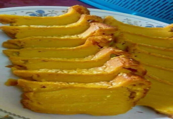Kuih bingka labu dibakar