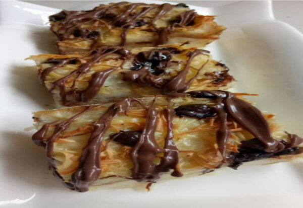 Puding roti keju