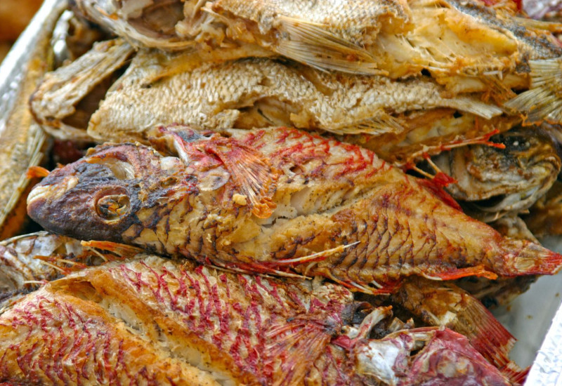 Ikan kerisi bakar tempoyak petai yang garing dan sedap