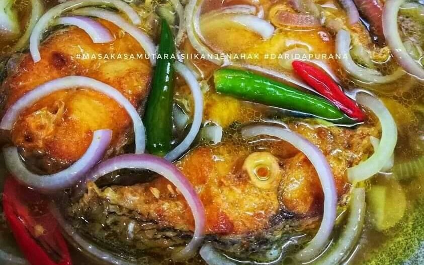 Masak asam utara isi ikan Jenahak