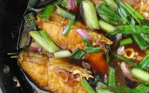 Ikan Jenahak masak kicap halia gaya Cina