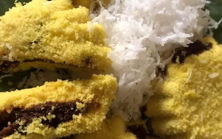 Putu piring berisi halba