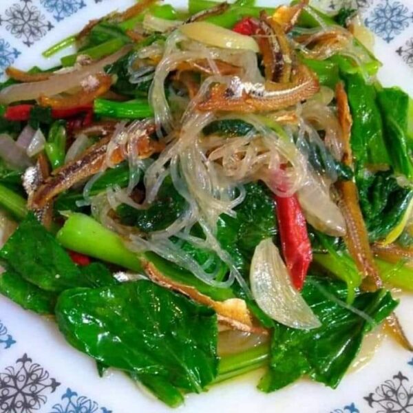 Sayur kailan goreng suhun