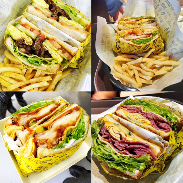 Roti sandwic dari Dinosaurs Sandwich