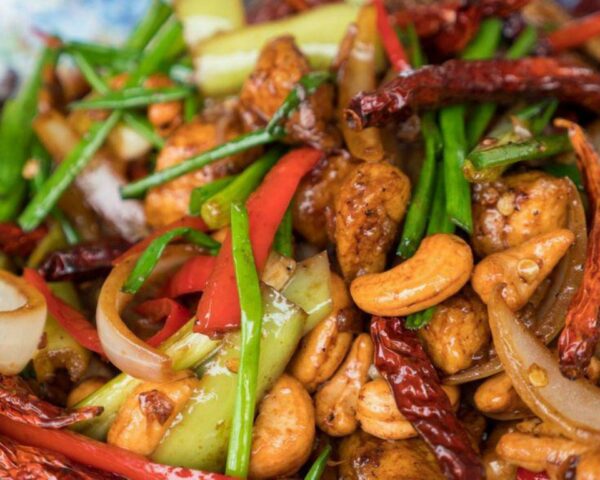 Ayam kung pao berkuah