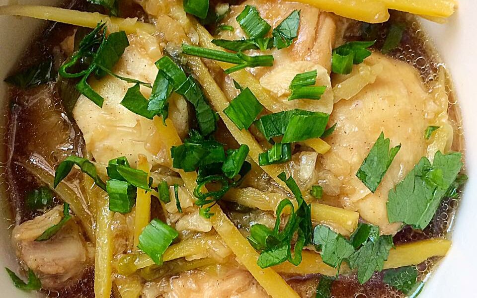 Ayam steam halia berkuah