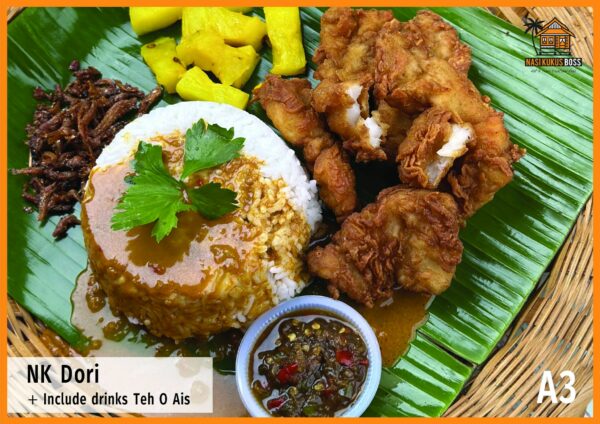 Nasi kukus ayam di Nasi Kukus Boss Setia Alam