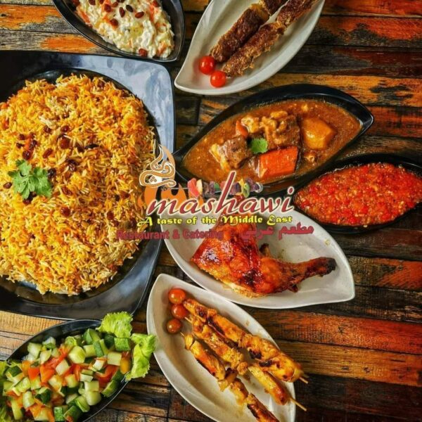 Nasi Arab Mashawi Grill dengan ayam panggang
