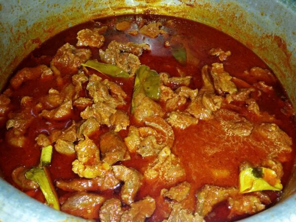 Asam Pedas Daging Tetel berkuah pedas masam