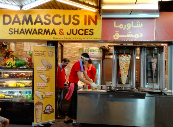 Kedai makan Shawarma Damascus di Bukit Bintang