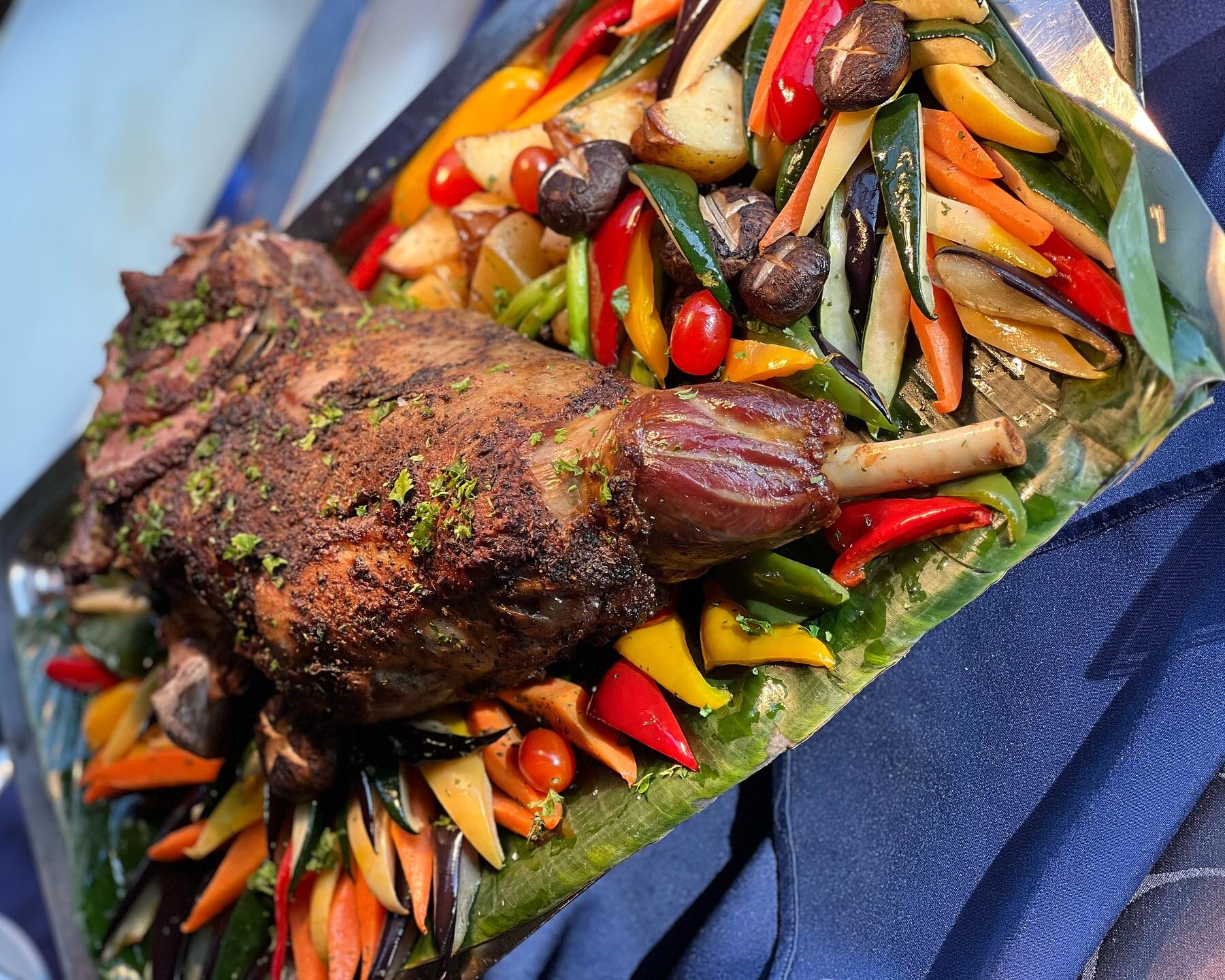 Hidangan buffet di Shangri-La Golden Sands Penang
