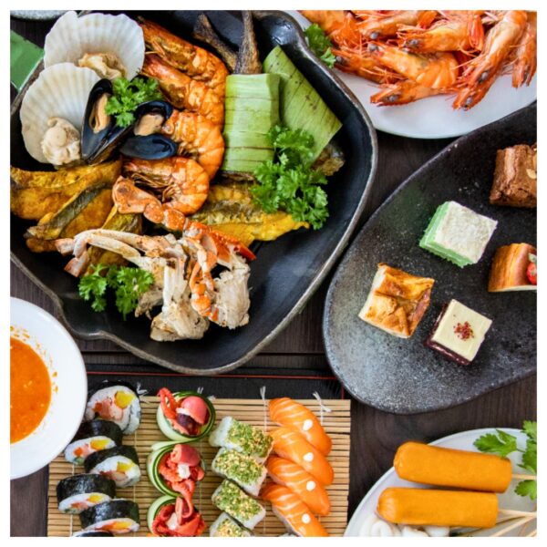 Sajian buffet di Traders Hotel Kuala Lumpur
