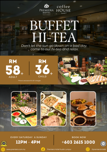 Sajian hi-tea di Premiera Hotel Kuala Lumpur