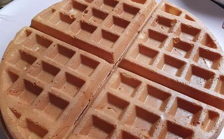 Waffle rangup dengan mentega