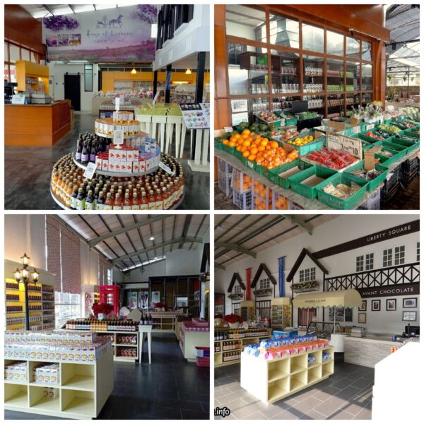 Kawasan tempat duduk luar di Avant Chocolate Cafe